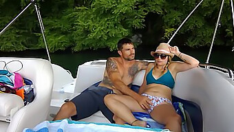 Steamy Boat Sex With A Milf And Handjob Action