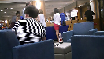 Two Slender Chinese Female Students At Their University Orientation